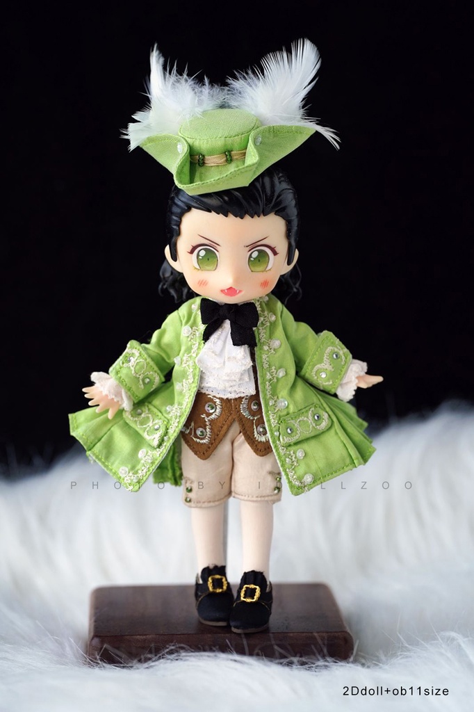 オビツ11 靴 レトロなシルクのハイヒール