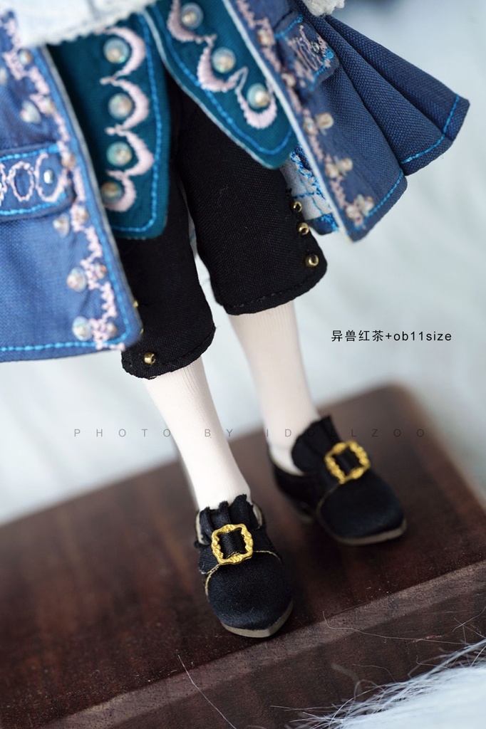 オビツ11 靴 レトロなシルクのハイヒール