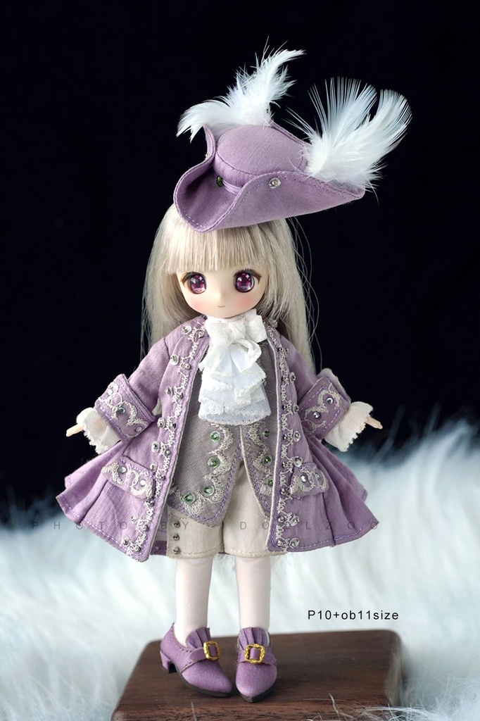 オビツ11 靴 レトロなシルクのハイヒール