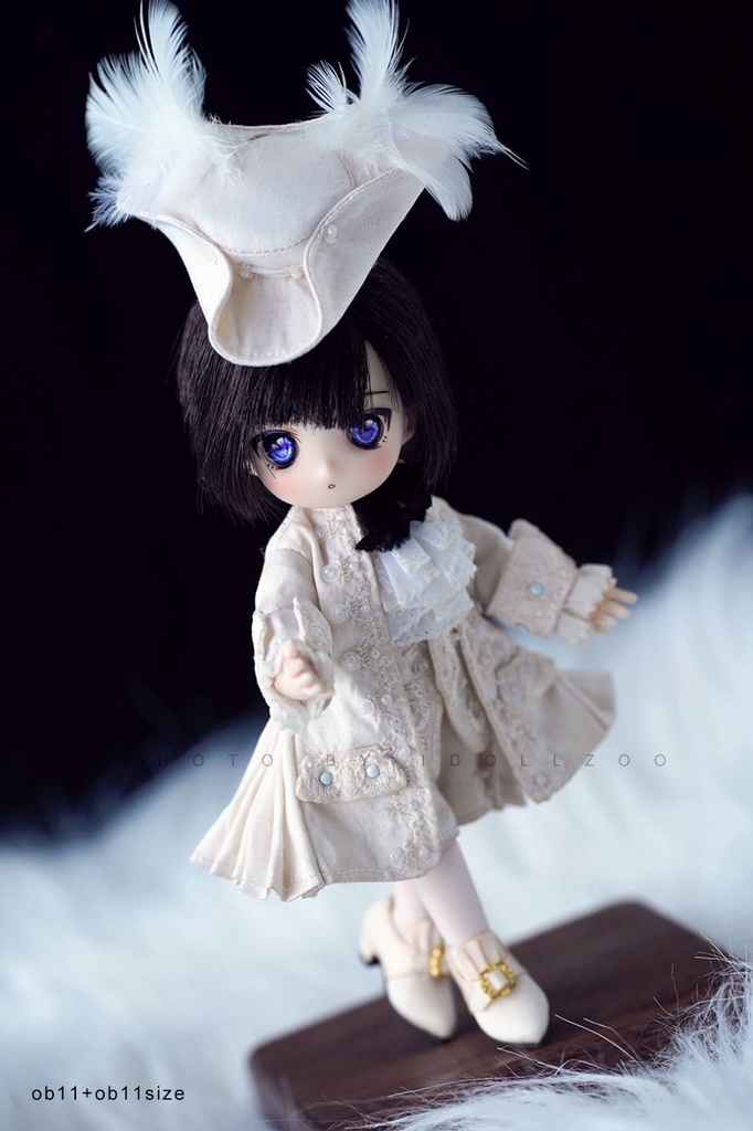 オビツ11 靴 レトロなシルクのハイヒール