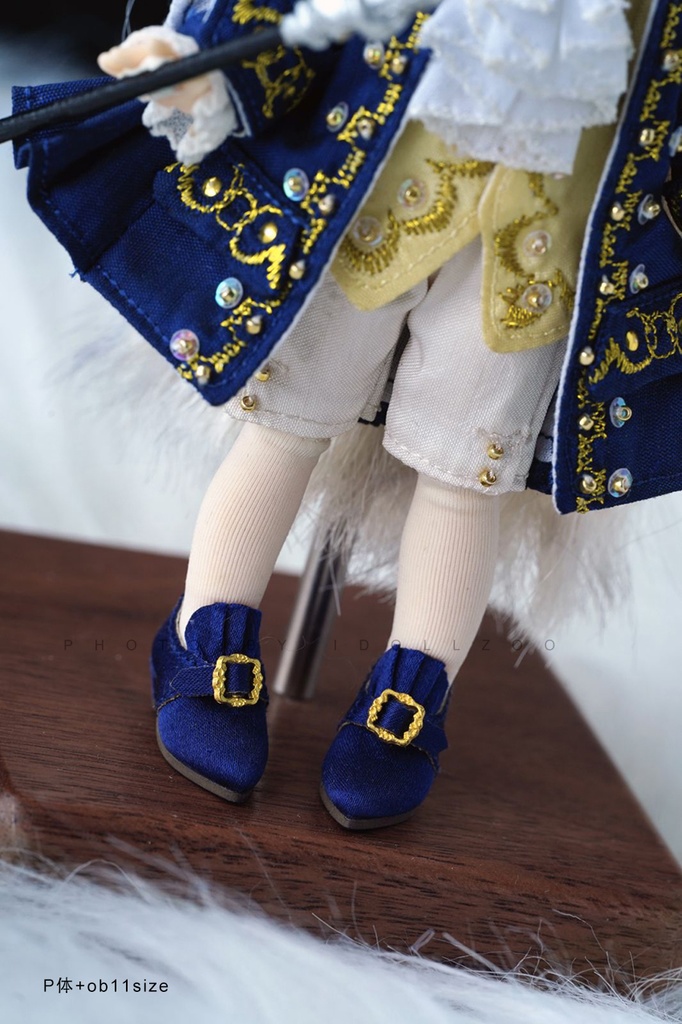 オビツ11 靴 レトロなシルクのハイヒール