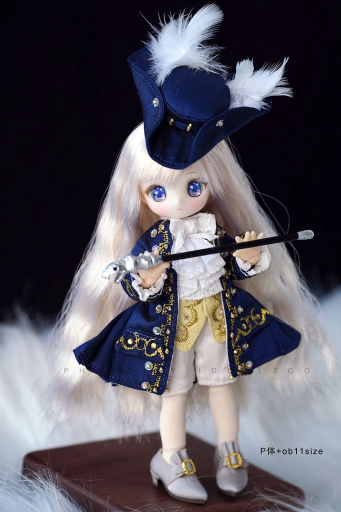 オビツ11 靴 レトロなシルクのハイヒール