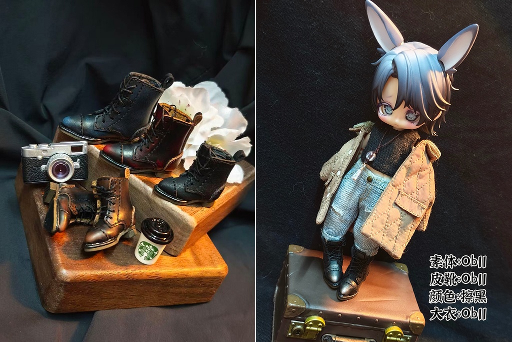 オビツ11 靴 ダービーブーツ