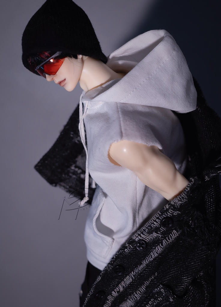 特殊1/6サイズBJD スリーブレスフード付きトップス