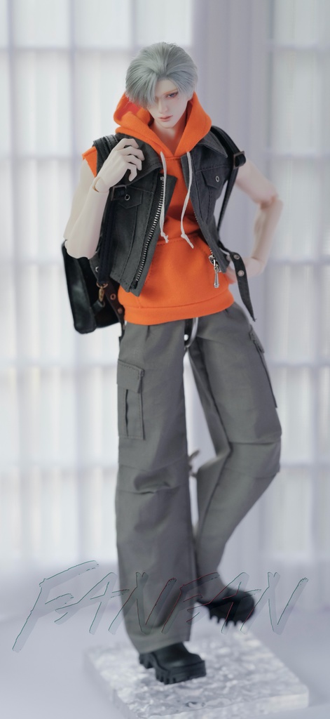 特殊1/6サイズBJD スリーブレスフード付きトップス