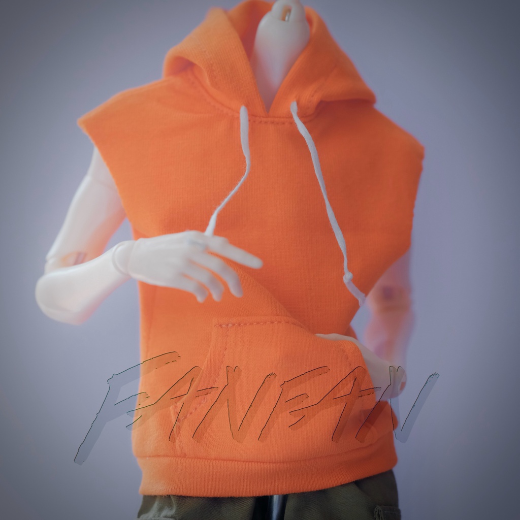 特殊1/6サイズBJD スリーブレスフード付きトップス