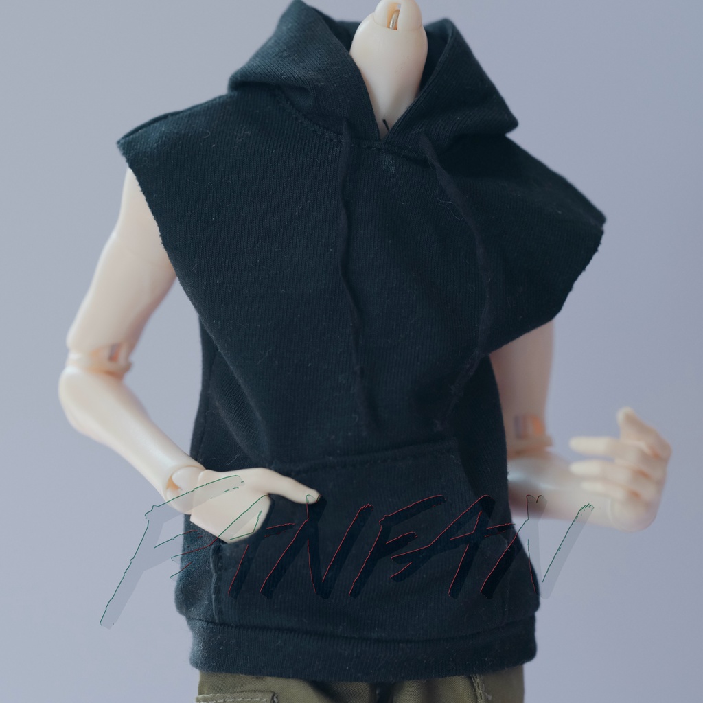 特殊1/6サイズBJD スリーブレスフード付きトップス
