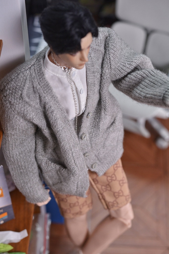 特殊1/6サイズBJD 長袖麻のセーター カーディガン