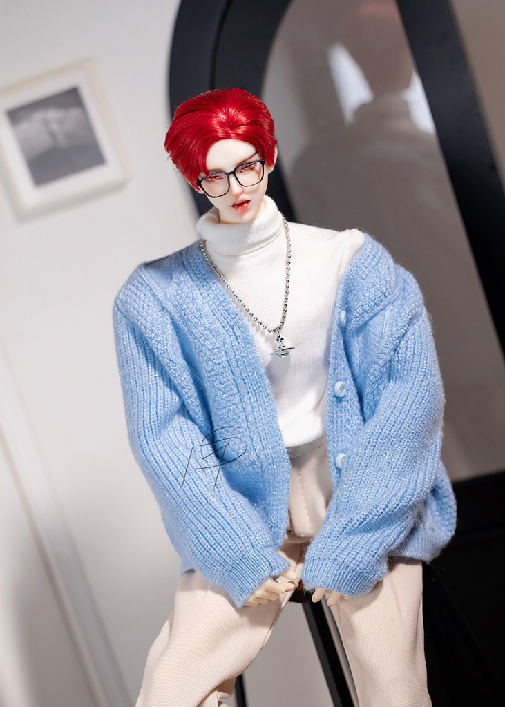 特殊1/6サイズBJD 長袖麻のセーター カーディガン