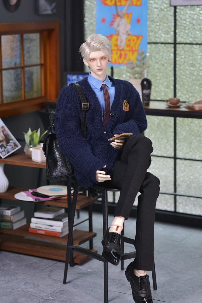 特殊1/6サイズBJD 長袖麻のセーター カーディガン