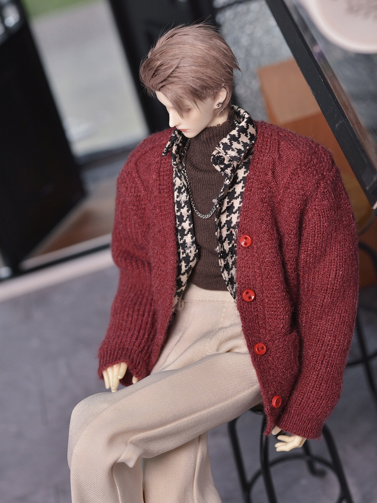 特殊1/6サイズBJD 長袖麻のセーター カーディガン