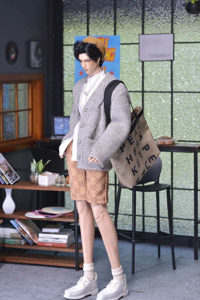 特殊1/6サイズBJD 長袖麻のセーター カーディガン