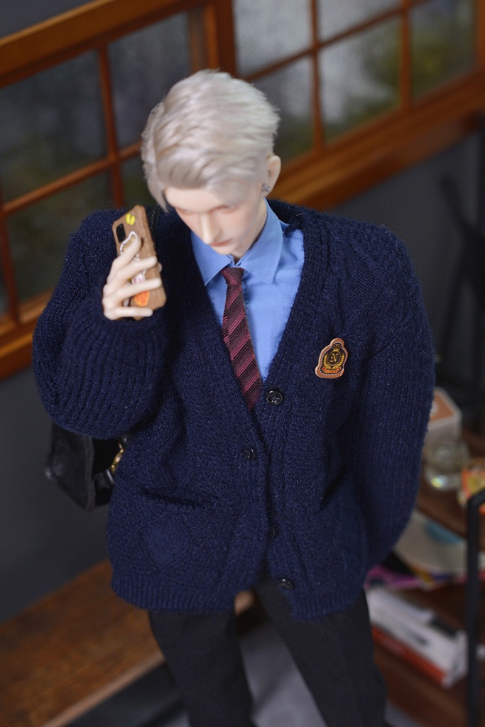 特殊1/6サイズBJD 長袖麻のセーター カーディガン