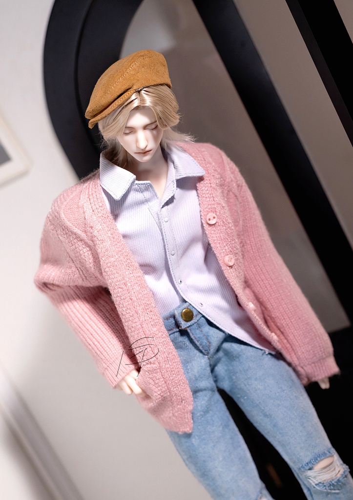 特殊1/6サイズBJD 長袖麻のセーター カーディガン