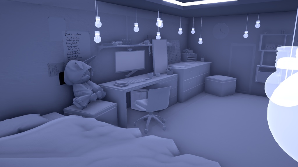 -Nebula Badroom-【PC対応 ホームワールド・配信用ワールド】