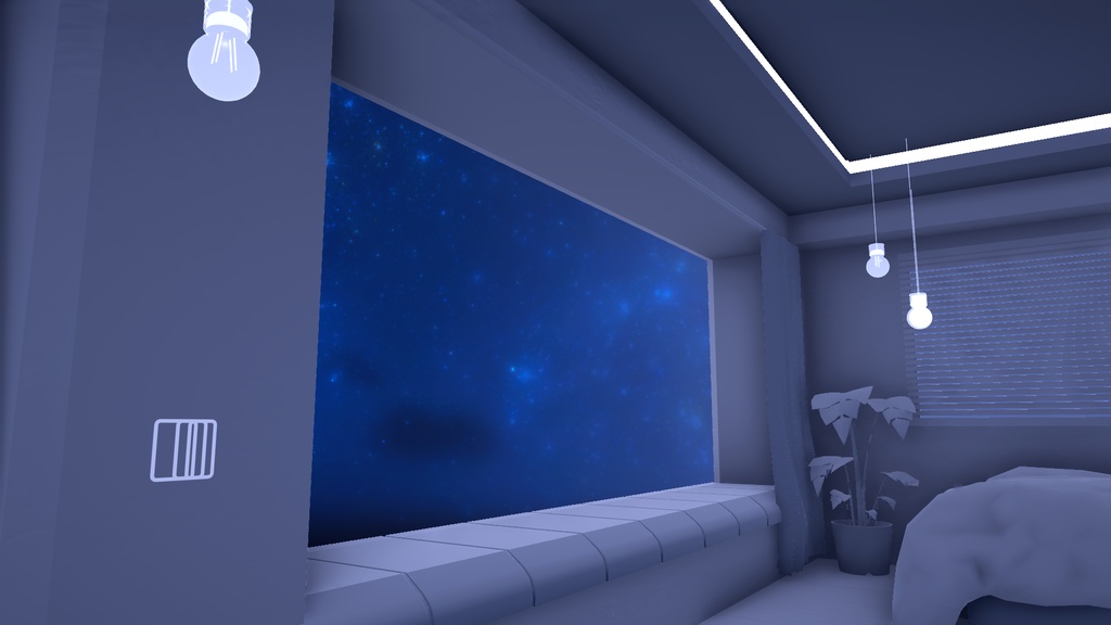 -Nebula Badroom-【PC対応 ホームワールド・配信用ワールド】