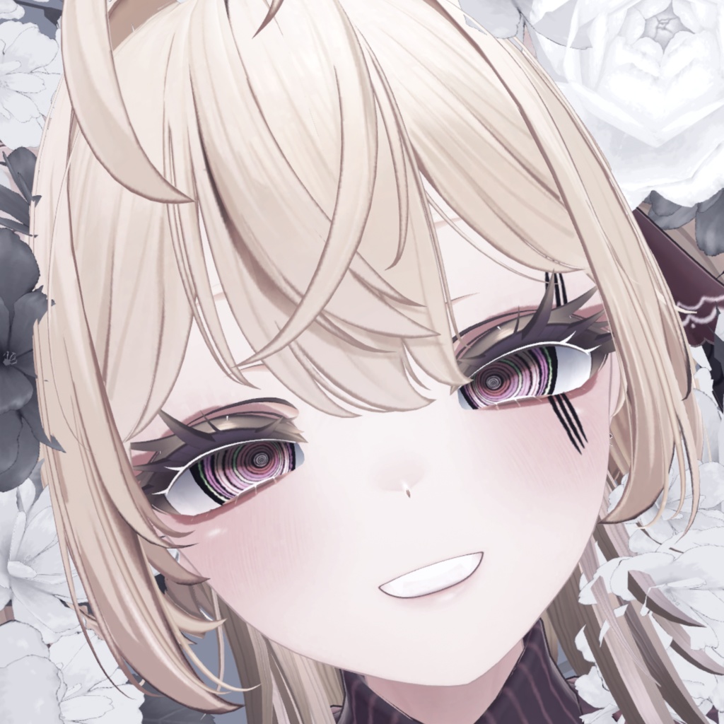 【6アバター対応】ぐるぐるEyeTexture 【紋様差分付き】