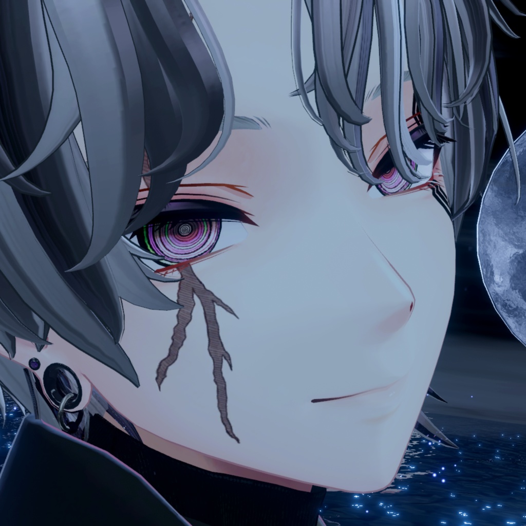 【6アバター対応】ぐるぐるEyeTexture 【紋様差分付き】