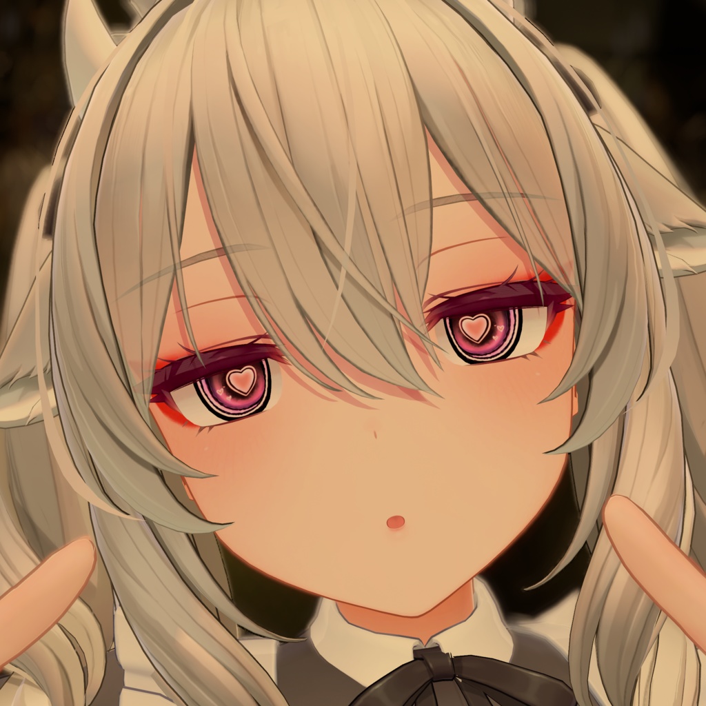 【4アバター対応】動くドキドキハート‐EyeTexture