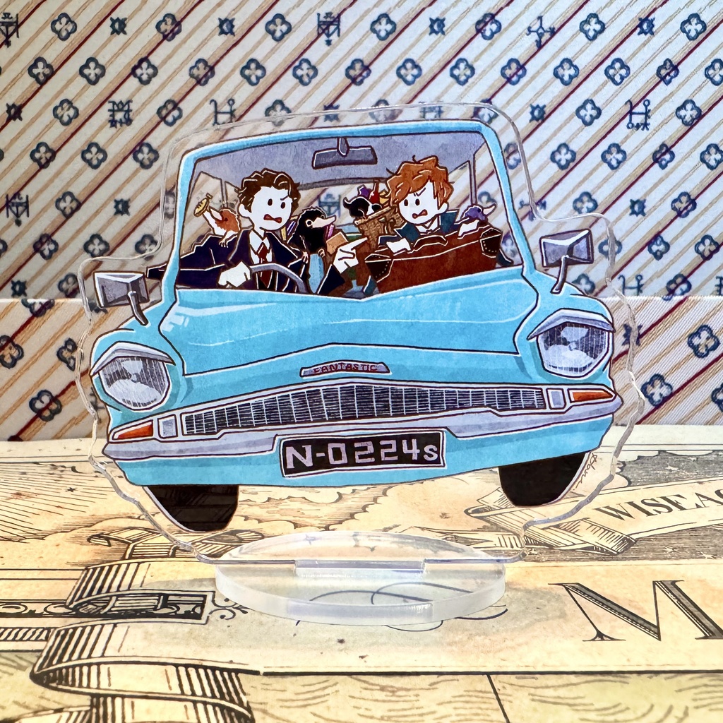 青い車と兄弟アクリルスタンド