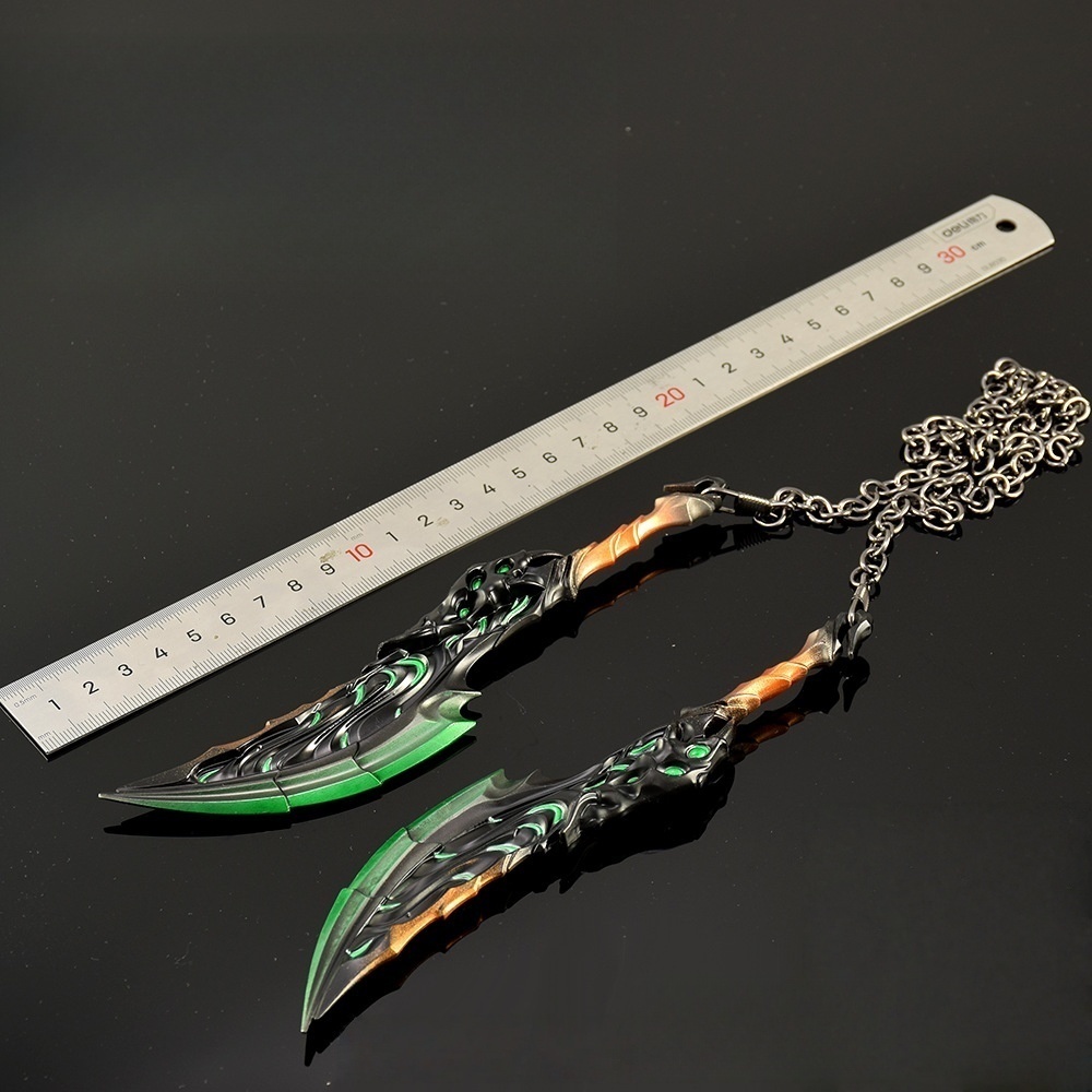 Nakorara ヴァロラント VALORANT ブレード・オブ・プライモーディア 19㎝ ミニチュア ダイキャスト製 武器モデル 工芸品Na002