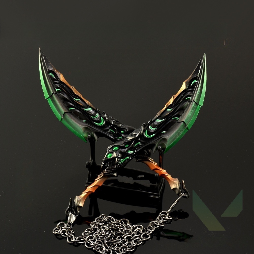 Nakorara ヴァロラント VALORANT ブレード・オブ・プライモーディア 19㎝ ミニチュア ダイキャスト製 武器モデル 工芸品Na002