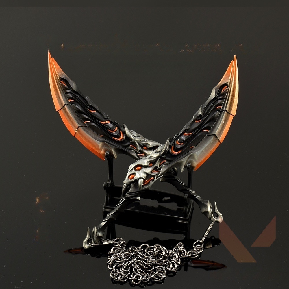 Nakorara ヴァロラント VALORANT ブレード・オブ・プライモーディア 19㎝ ミニチュア ダイキャスト製 武器モデル 工芸品Na002