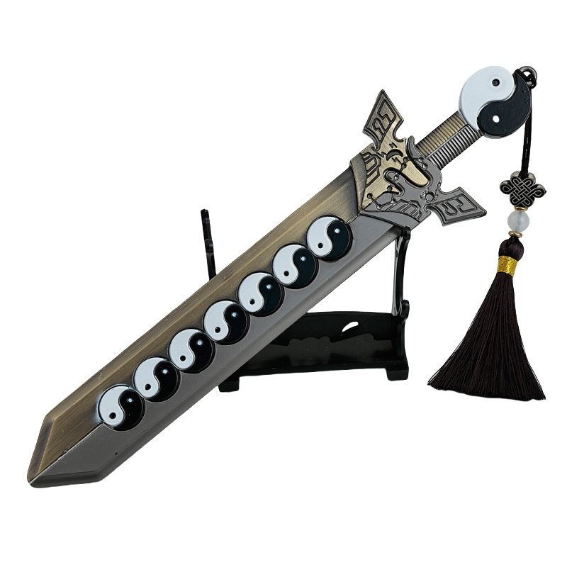 Nakorara　合金太極八卦剣　22cm　ミニチュア　武器モデル　 ｜開運,風水,グッズ・玩具,中国,中華街,レトロ,雑貨,ノスタルジック,昭和,シューズ,お土産,ギフト,プレゼント　