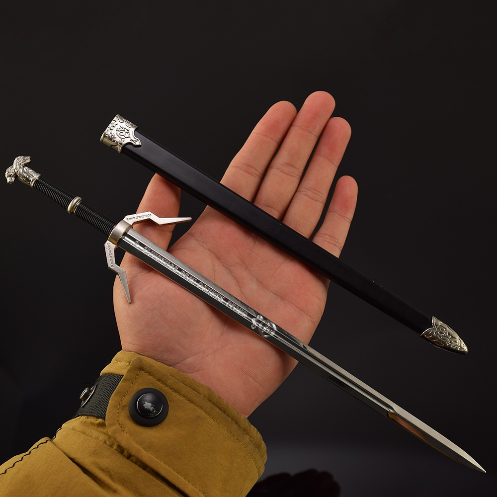 Nakorara ウィッチャー3　アミ  銀の剣　ゲシェフト　30cm　ミニチュア　武器モデル　アクセサリー　装備品namini007　　工芸品　レプリカ　非実物性