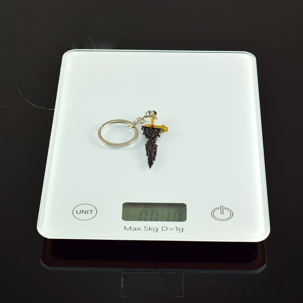 Nakorara マリケスの黒き剣 グレートソード 星砕きの大剣 ラズリの輝石剣 ミニチュア キーホルダー 6㎝ ダイキャスト製