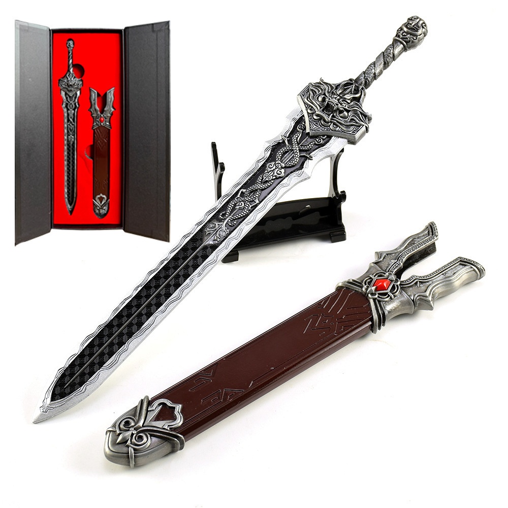 Nakorara　唐風　ミニチュア　武器レプリカ　モデル　ダイキャスト製　30cm　アクセサリー　おもちゃ　