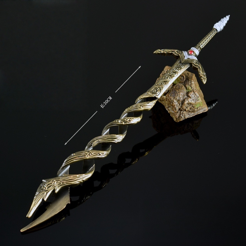 Nakorara エルデンリング 神狩りの剣 30cm ゲーム武器 等比例 リアル  ELDEN RING レプリカ モデル  高級 ダイカスト 装飾 コレクション プレゼント 海外限定製