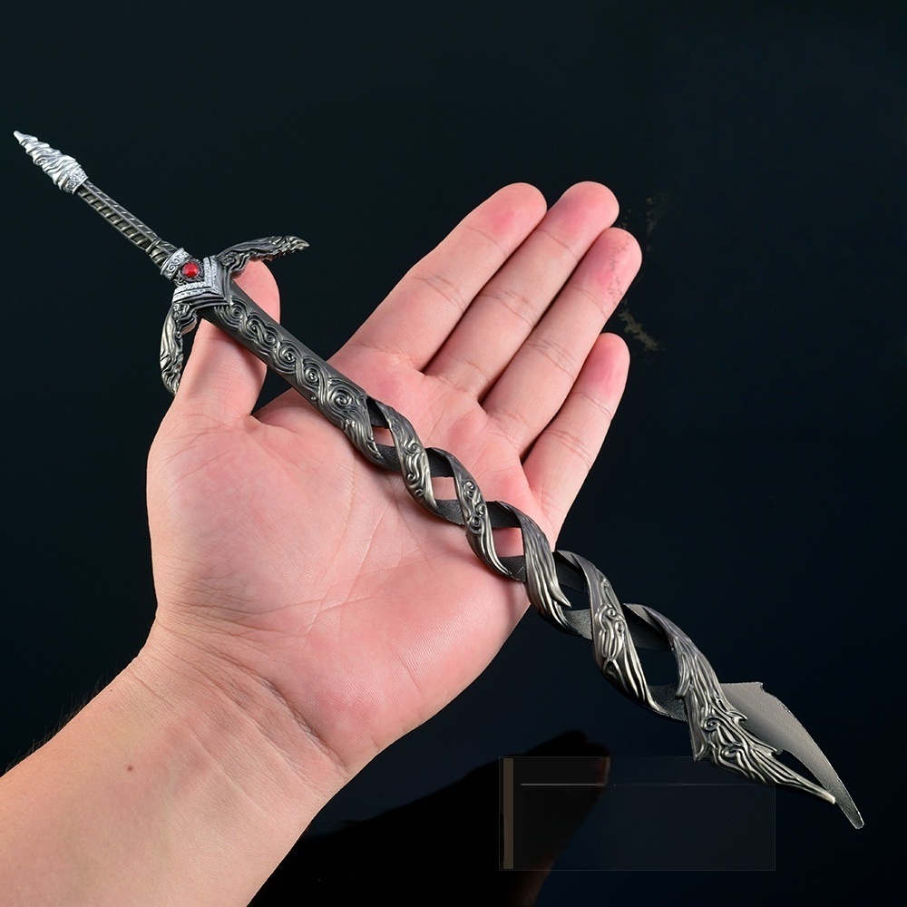 Nakorara エルデンリング 神狩りの剣 30cm ゲーム武器 等比例 リアル  ELDEN RING レプリカ モデル  高級 ダイカスト 装飾 コレクション プレゼント 海外限定製