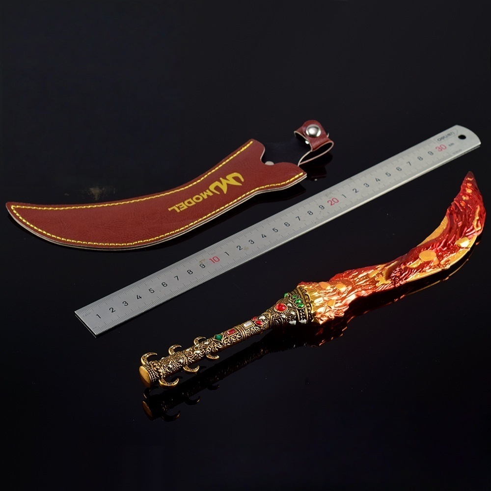 Nakorara エルデンリング 溶岩刀 30cm 人工革付き ゲーム武器 等比例 リアル ELDEN RING レプリカ モデル 高級 ダイカスト 装飾 コレクション プレゼント 海外限定製