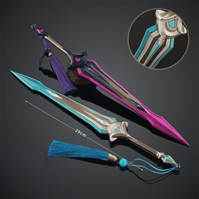 Nakorara Valorant 工芸品 非実用性 インターヘルム ソード ミニチュア 29㎝ 139g 武器レプリカ ヴァロラント 工芸品 アクセサリー