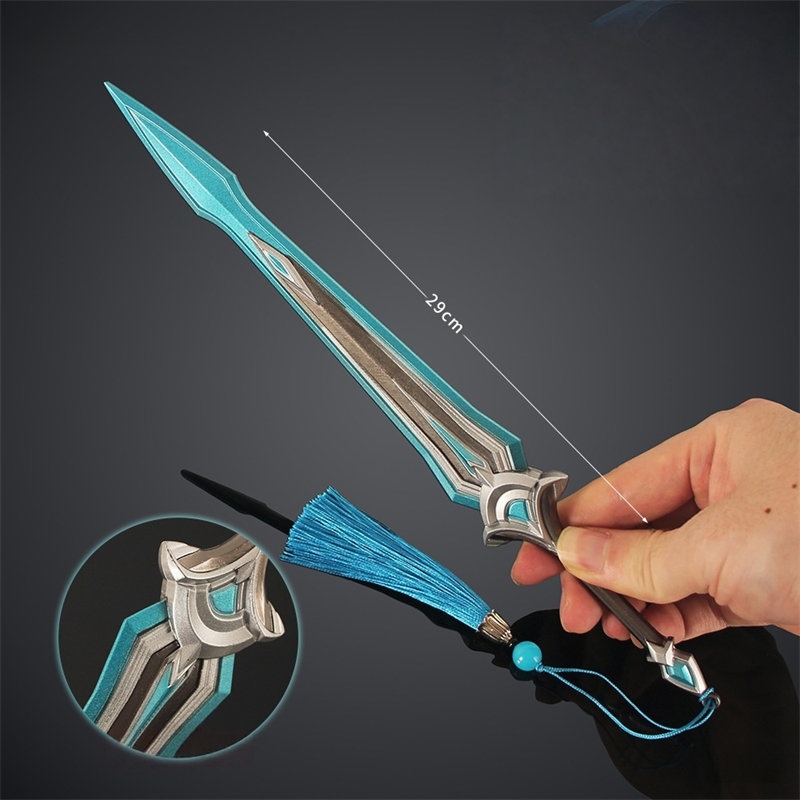 Nakorara Valorant 工芸品 非実用性 インターヘルム ソード ミニチュア 29㎝ 139g 武器レプリカ ヴァロラント 工芸品 アクセサリー
