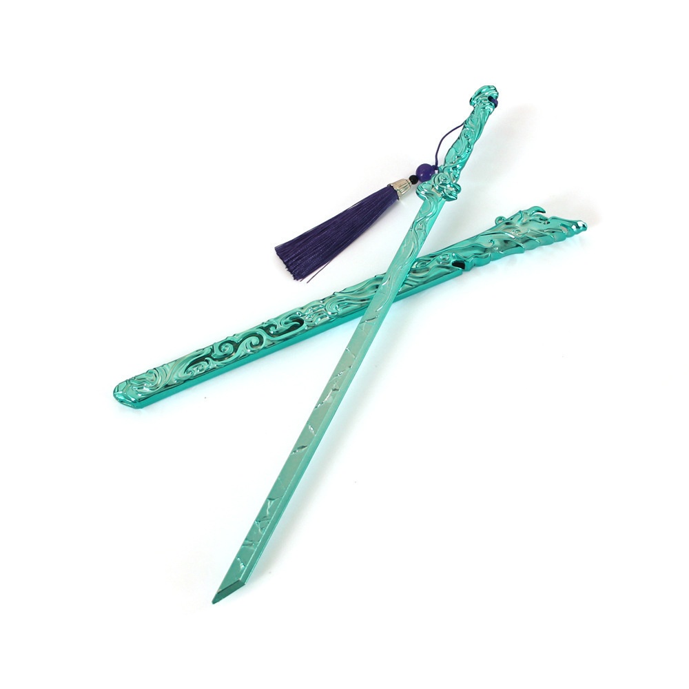 Nakorara  NARAKA: BLADEPOINT 新武器 連結剣　30cm　張起靈　ミニチュア武器レプリカ　武器ファン　アクセサリー　工芸品　Kylin Zhang 