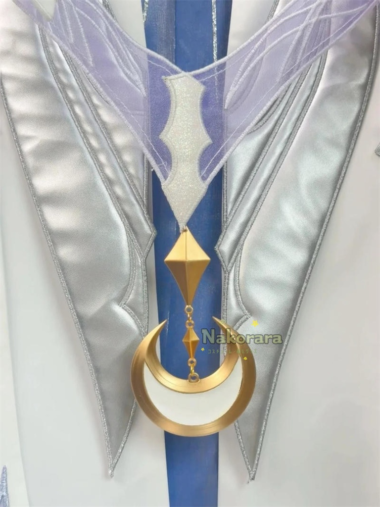 Nakorara 原神 コロンビーナ 執行官・第三位 コスプレ衣装 ナド・クライ 3d樹脂製髪飾り 少女 コスチューム Damselette Columbina 月の少女 イベント 仮装