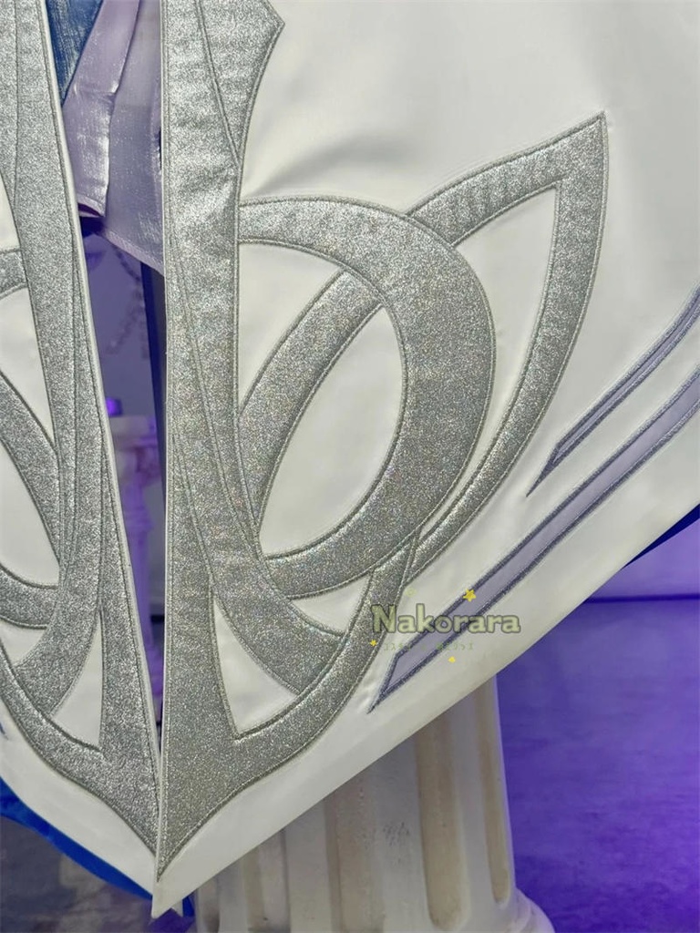 Nakorara 原神 コロンビーナ 執行官・第三位 コスプレ衣装 ナド・クライ 3d樹脂製髪飾り 少女 コスチューム Damselette Columbina 月の少女 イベント 仮装