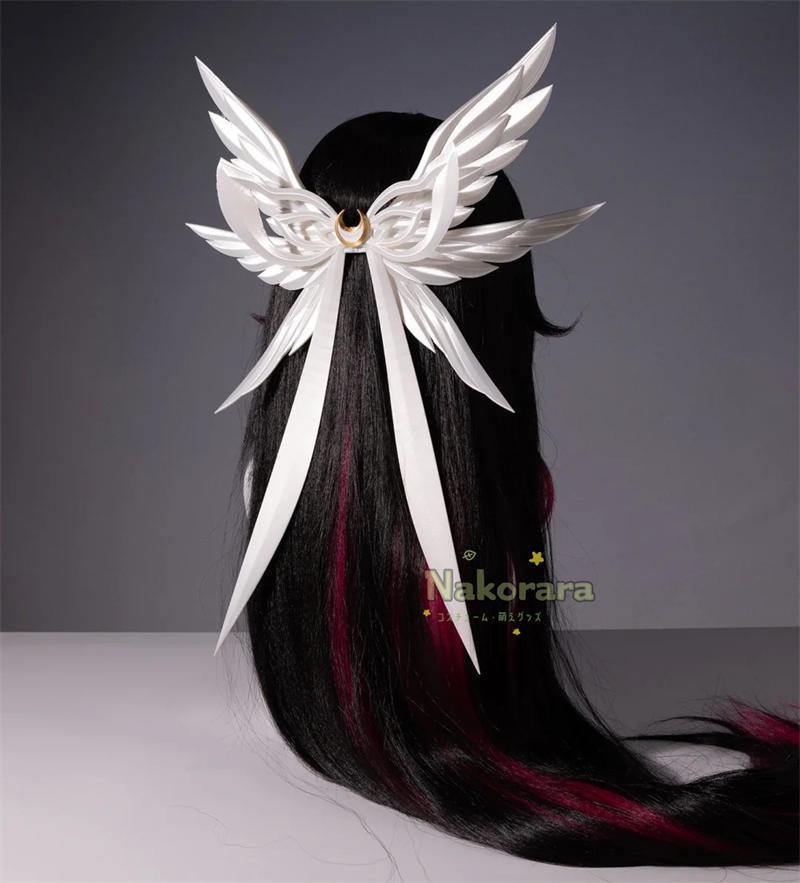 Nakorara 原神 コロンビーナ 執行官・第三位 コスプレ衣装 ナド・クライ 3d樹脂製髪飾り 少女 コスチューム Damselette Columbina 月の少女 イベント 仮装