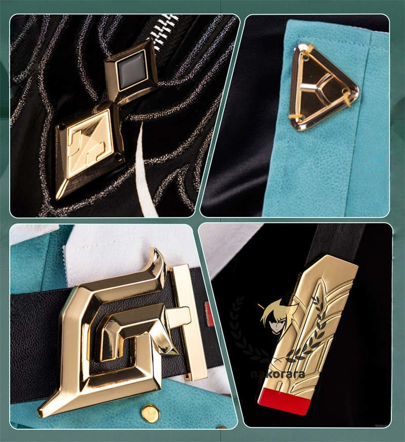 Nakorara 崩壊スターレイル 丹恒 cosplay 衣装 騰荒 金属樹脂製パーツ コスチューム Dan Heng 星穹列車 仙舟羅浮 尻尾+シューズ+ウィッグ追加