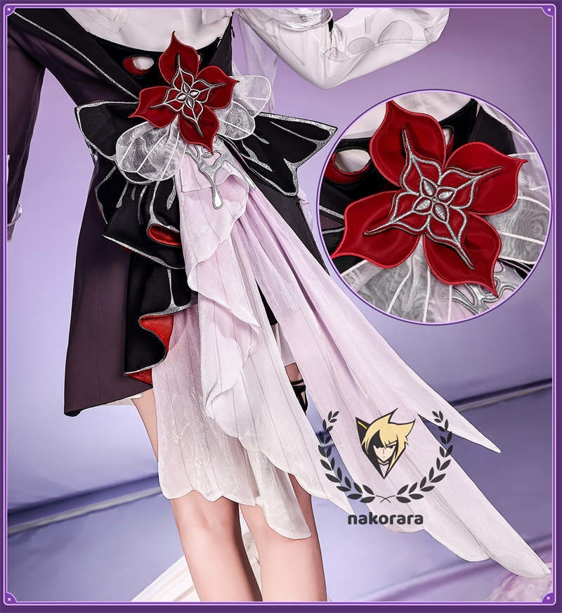 納品 Nakorara 崩壊:スターレイル 長夜月 コスプレ衣装 金属製パーツ 黄金裔 コス 에버나이트 Evernight ウィッグ+シューズ+傘追加