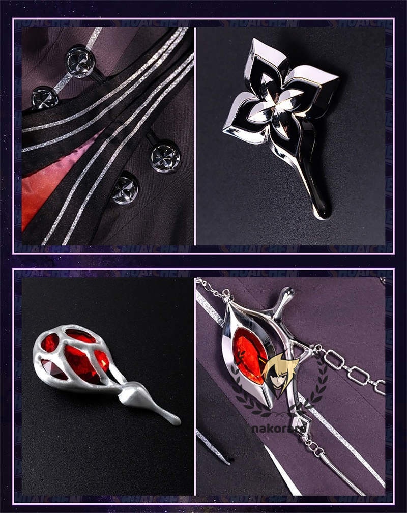 納品 Nakorara 崩壊:スターレイル 長夜月 コスプレ衣装 金属製パーツ 黄金裔 コス 에버나이트 Evernight ウィッグ+シューズ+傘追加