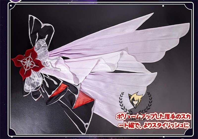 納品 Nakorara 崩壊:スターレイル 長夜月 コスプレ衣装 金属製パーツ 黄金裔 コス 에버나이트 Evernight ウィッグ+シューズ+傘追加