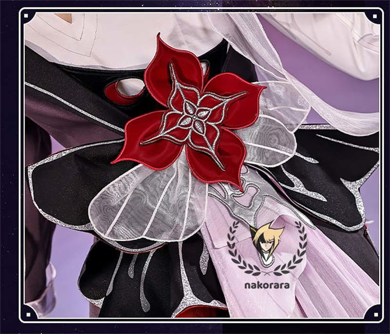 納品 Nakorara 崩壊:スターレイル 長夜月 コスプレ衣装 金属製パーツ 黄金裔 コス 에버나이트 Evernight ウィッグ+シューズ+傘追加