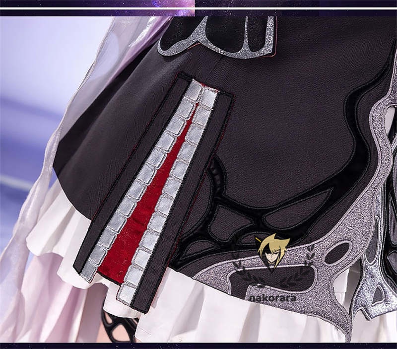 納品 Nakorara 崩壊:スターレイル 長夜月 コスプレ衣装 金属製パーツ 黄金裔 コス 에버나이트 Evernight ウィッグ+シューズ+傘追加