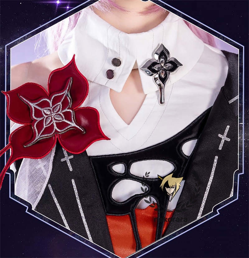 納品 Nakorara 崩壊:スターレイル 長夜月 コスプレ衣装 金属製パーツ 黄金裔 コス 에버나이트 Evernight ウィッグ+シューズ+傘追加