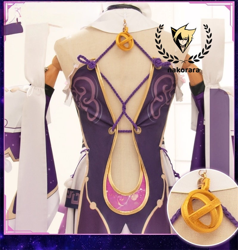 【最終処分】在庫限りで販売終了 Nakorara 崩壊:スターレイル 符玄 コスプレ衣装 3d樹脂製パーツ Fu Xuan costume 仙舟「羅浮」太卜司の長 イベント 仮装