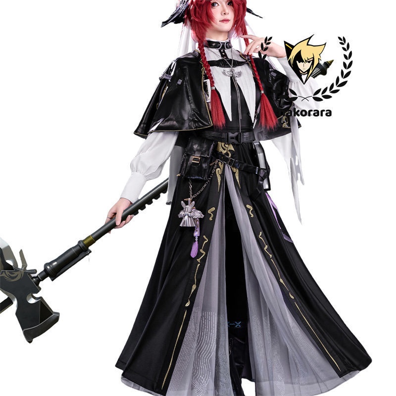 Nakorara アークナイツ グレースベアラー コスプレ衣装 髪飾り付き 聆音 Gracebearer costume イベント 仮装 Halloween