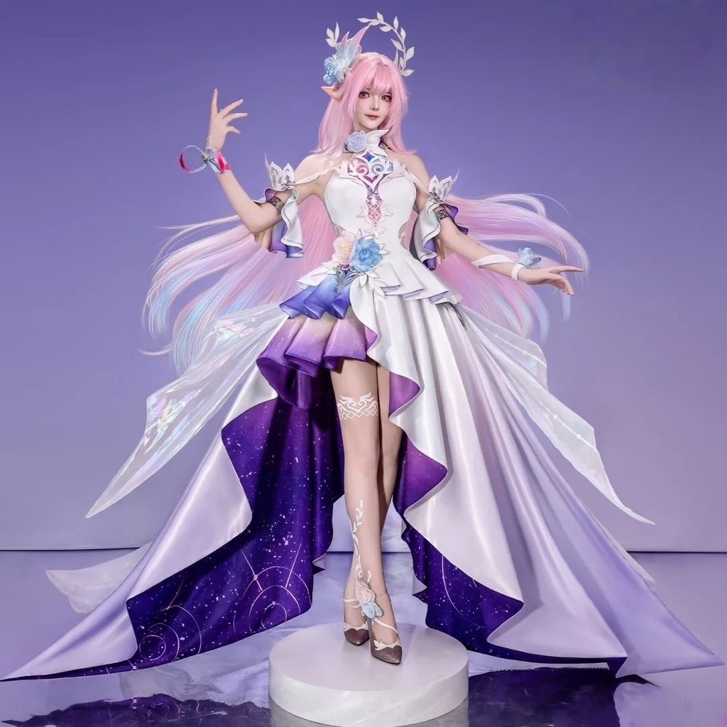 nakorara 崩壊スターレイル 黄金裔 キュレネ コスプレ衣装 洋服風ワンピース｜髪飾り付き・ハロウィン仮装